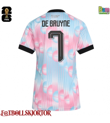 Belgien Kevin De Bruyne #7 Bortatröja Dam VM 2026 Kortärmad